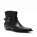 Roberto Cavalli Tiger Tooth leather boots - Black