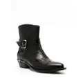 Roberto Cavalli Tiger Tooth leather boots - Black