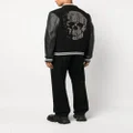 Philipp Plein studded-skull bomber jacket - Black