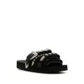 Suicoke stud-embellished open-toe sandals - Black