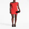 Balmain asymmetrical mini skirt - Red