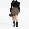 Balmain lurex tweed knee-length skirt - Gold