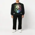 Philipp Plein Chrome skull-print sweatshirt - Black