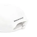 Maison Kitsuné Bold Fox cotton baseball cap - White