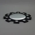 Fornasetti inverted scallop mirror - Black