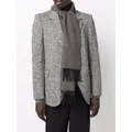 Canali fringe-trimmed knitted scarf - Neutrals