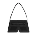 Karl Lagerfeld IKON K leather shoulder bag - Black