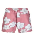 Ted Baker Ampbell floral-print swim shorts - Red