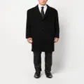 Alexander McQueen raglan sleeves wool-blend coat - Black