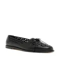 Manolo Blahnik Delirium cut-out leather loafers - Black
