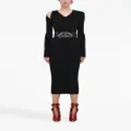 Alexander McQueen ribbed-knit pencil skirt - Black