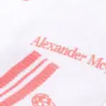 Alexander McQueen logo-knit striped socks - White