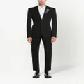 Alexander McQueen embellished-lapel tailored suit jacket - Black