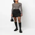 Nanushka high-waist mini skirt - Black