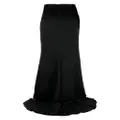 Del Core high-waisted maxi skirt - Black