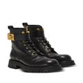 Balmain Romy lace-up leather boots - Black