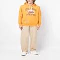 CHOCOOLATE bear-print cotton hoodie - Orange
