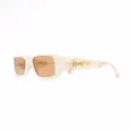Retrosuperfuture marbled square-frame sunglasses - White