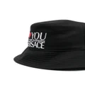 Versace logo-print bucket hat - Black