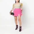 MSGM side-slit mini skirt - Pink