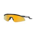 Oakley mirrored aviator-frame sunglasses - Black