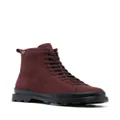Camper Brutus suede lace-up boots - Red