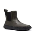 Camper Ground grained-texture leather boots - Green