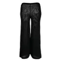 Cynthia Rowley high-waist knitted trousers - Black