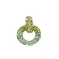 Oscar de la Renta Fortuna crystal-embellished earrings - Green
