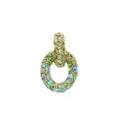 Oscar de la Renta Fortuna crystal-embellished earrings - Green