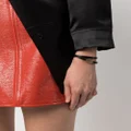 Saint Laurent wraparound-style leather bracelet - Black