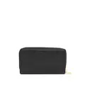 TOM FORD logo-lettering pebbled leather wallet - Black