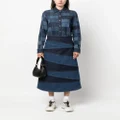 Kenzo A-line denim skirt - Blue
