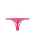 Dsquared2 Icon lace-panel thong - Pink