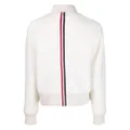 Thom Browne RWB-stripe bomber jacket - White