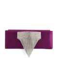 Giuseppe Zanotti Josiane crystal-embelishment clutch bag - Purple