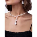 Yoko London 18kt white gold South Sea pearl and diamond necklace - Silver