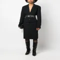Christian Dior Pre-Owned 2000s belted skirt suit - Black