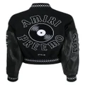 AMIRI logo-embroidered bomber jacket - Black