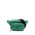 Moncler logo-patch belt bag - Green