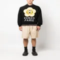 Kenzo logo-patch wool-cotton jumper - Black