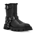 Philipp Plein studded ankle leather boots - Black