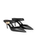 Jimmy Choo Nell 85mm leather mules - Black