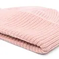 Fabiana Filippi chunky rib-knit beanie - Pink