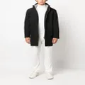 Brioni hooded cashmere-blend parka coat - Black