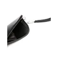 Rick Owens neck-strap leather card holder - Black