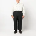 Nanushka wide-leg cotton trousers - Black