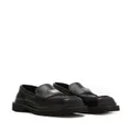 Dolce & Gabbana logo-plaque leather loafers - Black