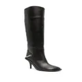 Stella McCartney Ryder 110mm faux-leather knee-high boots - Black