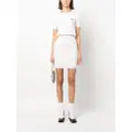 Vivienne Westwood Orb-embroidery stretch-waist knitted-skirt - Neutrals
